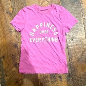 Pink tee, girls size s/10, Spiritual Gangster brand